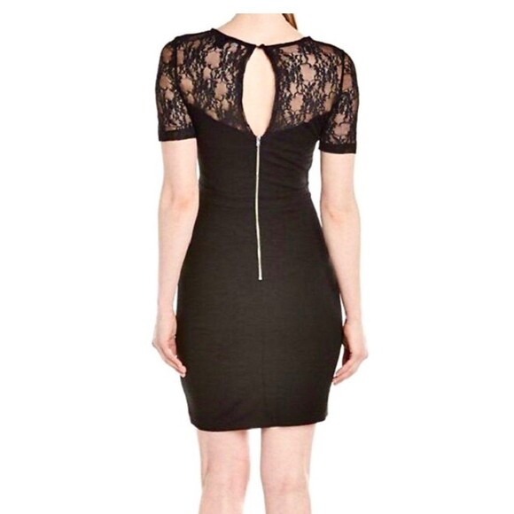 French Connection Linear Wrap
Black Lace Sleeve Dress Zip Back
Keyhole - Picture 6 of 6